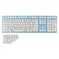 104+23 Neon Light PBT Dye-subbed XDA Keycap Set for Mechanical Keyboard GH60 GK61 64 68 84 87 104 108 English / Thai / Korean